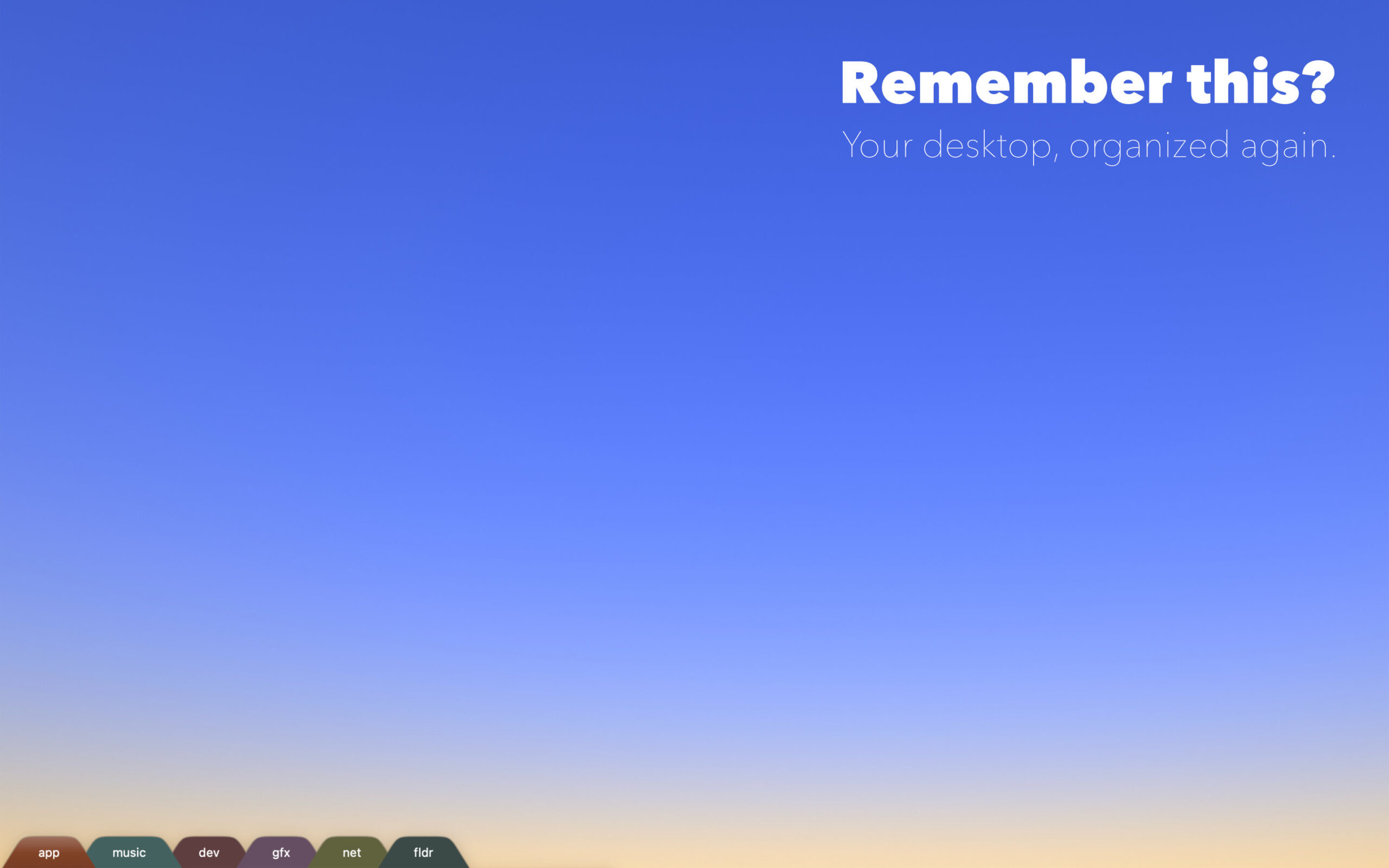 SwiftStrip - Remember this? Your desktop, organized again.